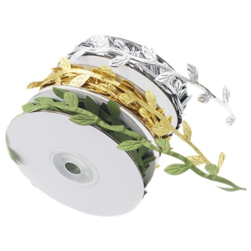 Angoily 3 Rollen Band zum Verpacken Dekorationen drinnen Blumen- Blattgoldband wohnungsdeko wohnraumdeko girlanden wundrrschön гирлянда dekoratives Band für Geschenkbänder Stoff Angoily 3 Rollen Band zum Verpacken Dekorationen drinnen Blumen- Blattgoldband wohnungsdeko wohnraumdeko girlanden wundrrschön гирлянда dekoratives Band für Geschenkbänder Stoff von Angoily