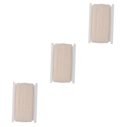 Angoily 3 Rollen Baumwoll Spitzenband Yards Diy Bastelspitze für Tischdecken Vorhänge und Bekleidung für Hochzeiten und Festliche Anlässe von Angoily