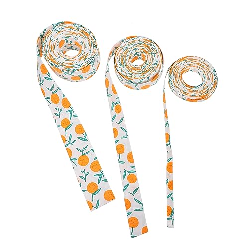 Angoily 3 Rollen Doppelseitiges Geschenkband mit Fruchtmuster für Diy für Hochzeiten Feste und Handarbeiten Vielseitig Einsetzbar zur Dekoration und Verpackung Angoily 3 Rollen Doppelseitiges Geschenkband mit Fruchtmuster für Diy für Hochzeiten Feste und Handarbeiten Vielseitig Einsetzbar zur Dekoration und Verpackung von Angoily