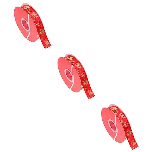 Angoily 3 Rollen Frühlingsfestgeschenkverpackungsband Rotes Band Weißes Band Hochzeitsband Empfindlich Seide Party Gegenwärtig Rustikal Spitze Jahr Dekorationen Rosa Schleife Polyester Angoily 3 Rollen Frühlingsfestgeschenkverpackungsband Rotes Band Weißes Band Hochzeitsband Empfindlich Seide Party Gegenwärtig Rustikal Spitze Jahr Dekorationen Rosa Schleife Polyester von Angoily