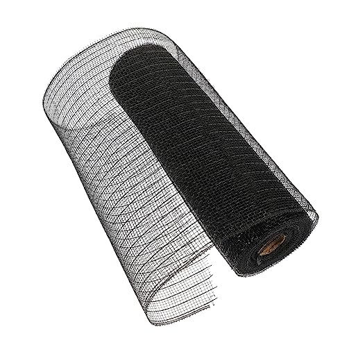 Angoily 3 Rollen Halloween Deko Mesh Ribbon aus Polyester Metallic Folie Netzband Vielseitig für Kränze Geschenkverpackung DIY Bastelprojekte Robust Leicht Zuschneidbar Komfortabel und von Angoily