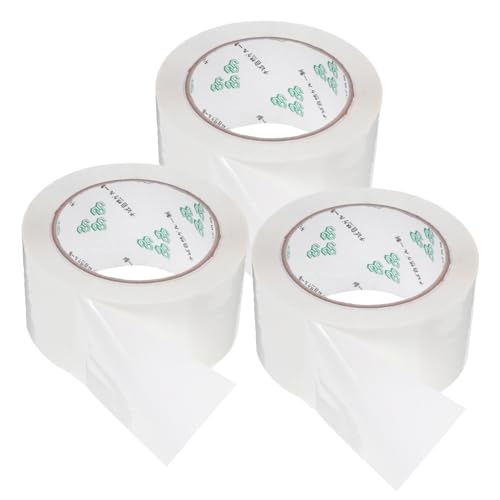 Angoily 3 Rollen Klebeband Rohrreparaturband Abdeckband Türdichtung Streifen klebrig packing tape paketband verpackungsbänder dichtungsbänder Dichtungsband für Nahtbandkanal hoch Weiß von Angoily