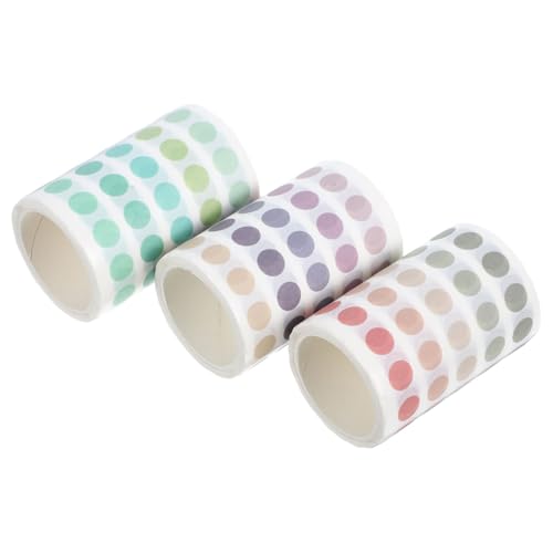 Angoily 3 Rollen Polka Dot -Aufkleberband Washi-Tape-Aufkleber Washi-Punkte Nummernaufkleber für den Außenbereich winzige Etiketten Zeitschriftenaufkleber Papier Angoily 3 Rollen Polka Dot -Aufkleberband Washi-Tape-Aufkleber Washi-Punkte Nummernaufkleber für den Außenbereich winzige Etiketten Zeitschriftenaufkleber Papier von Angoily