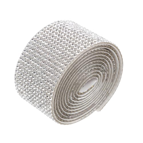 Angoily 3 Rollen Selbstklebendes Strassband Glitzer Rhinestone Ribbons Reihig Breit für DIY Kleidung und Bastelprojekte Vielseitig Einsetzbar Stark Haftend Langlebig von Angoily