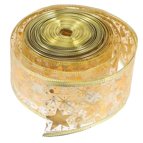 Angoily 3 Rollen Weihnachtsbaum Dekoband Goldfarbenes Doppellagiges Satinband ohne Licht für DIY Geschenkverpackung Schleifenherstellung und Festliche Weihnachtsbaumdeko Angoily 3 Rollen Weihnachtsbaum Dekoband Goldfarbenes Doppellagiges Satinband ohne Licht für DIY Geschenkverpackung Schleifenherstellung und Festliche Weihnachtsbaumdeko von Angoily