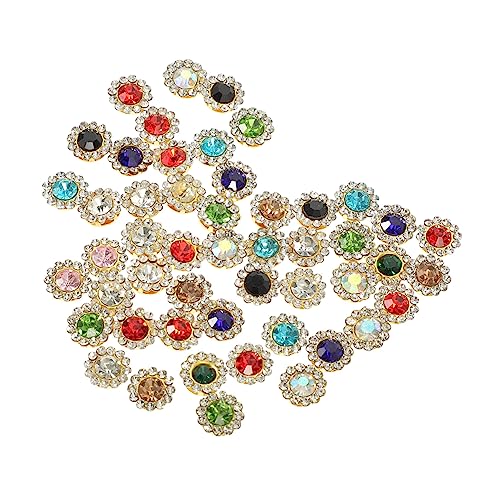 Angoily 3 Sätze Claw Strass Für Diy Haarschmuck Kleidung Und Accessoires Doppellagige Sonnenblume Mit Bunten Kristallen Für Bastelarbeiten Und Persönliche Gestaltung 200 Stück * 3 von Angoily