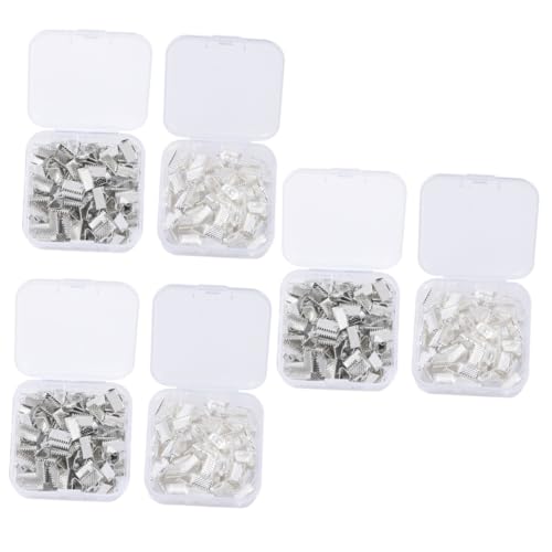 Angoily 3 Sätze Crimp Klemmen Für Schmuckherstellung Enden Für Armbänder Und Aufbewahrungsbox Vielseitige Schmuckverbinder Für Diy Projekte 100 Stück * 3 von Angoily