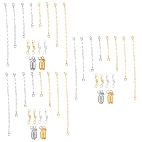 Angoily 3 Sätze Cylindrische Magnetverschluss Kette für Diy Schmuck Gold Silber Leicht Anzubringen für Armbänder Robuste Kupfermaterialien Glänzende Angoily 3 Sätze Cylindrische Magnetverschluss Kette für Diy Schmuck Gold Silber Leicht Anzubringen für Armbänder Robuste Kupfermaterialien Glänzende von Angoily