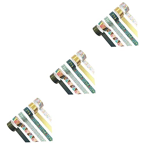 Angoily 3 Sätze Dekorative Washi Tapes Selbstklebende Diy Klebebänder Für Scrapbooking Journaling Und Bastelarbeiten Bunte Designbänder Sicherem Material Für Kreative Projekte 6 Rollen * 3 Angoily 3 Sätze Dekorative Washi Tapes Selbstklebende Diy Klebebänder Für Scrapbooking Journaling Und Bastelarbeiten Bunte Designbänder Sicherem Material Für Kreative Projekte 6 Rollen * 3 von Angoily