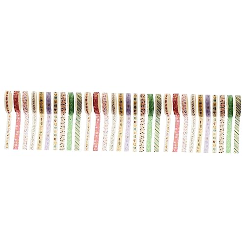 Angoily 3 Sätze Dekoratives Washi Tape Dünnes Klebeband Für Diy Scrapbooking Pro Rolle Für Handbücher Fotoalben Und Kreative Bastelprojekte 10 Rollen * 3 von Angoily