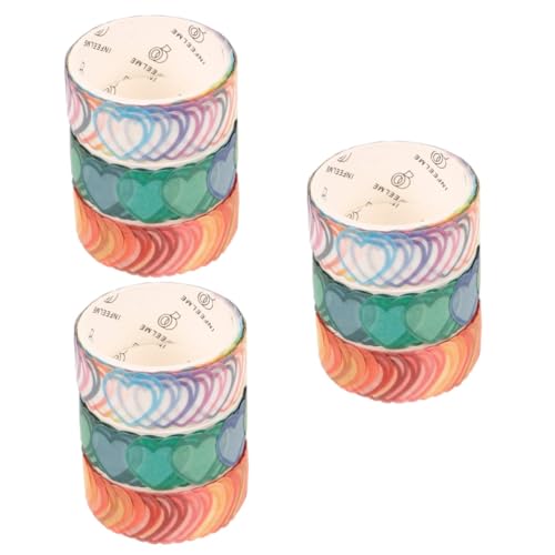 Angoily 3 Sätze Dekoratives Washi Tape Für Diy Projekte Japanisches Papierband Für Scrapbooking Handgefertigte Klebebänder Für Notizbücher Und Bastelarbeiten 3 Rollen * 3 Angoily 3 Sätze Dekoratives Washi Tape Für Diy Projekte Japanisches Papierband Für Scrapbooking Handgefertigte Klebebänder Für Notizbücher Und Bastelarbeiten 3 Rollen * 3 von Angoily