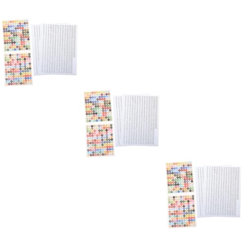 Angoily 3 Sätze Digitale Aufkleber Etiketten Aufkleber Etiketten Für Die Aufbewahrung in Der Küche Etikettenkennzeichnungsaufkleber Aufkleber Mit Kleinen Nummern Papier 4 Blätter * 3 von Angoily