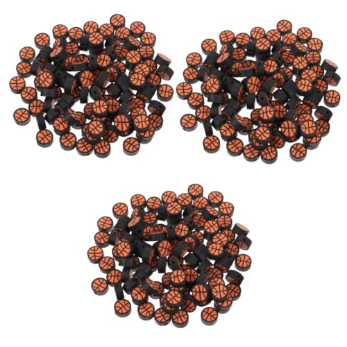 Angoily 3 Sätze Diy Basketball Perlen Lose Polymer Perlen Für Schmuckherstellung Bastelbedarf Für Armbänder Und Weitere Projekte 100 Stück * 3 Angoily 3 Sätze Diy Basketball Perlen Lose Polymer Perlen Für Schmuckherstellung Bastelbedarf Für Armbänder Und Weitere Projekte 100 Stück * 3 von Angoily