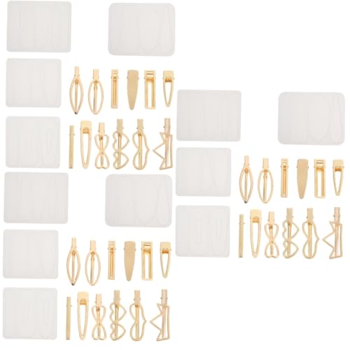 Angoily 3 Sätze Diy Epoxidharz Haarnadel Formen Set Teiliges Silikon Mould für Schmuckherstellung Haarspangen und Kreative Bastelprojekte Langlebig und Bruchsicher von Angoily