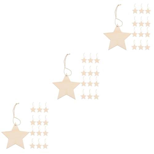 Angoily 3 Sätze Diy Holzsterne Blanko zum Basteln und Dekorieren Holzfiguren für Projekte für Hochzeiten Feste und Weihnachtsbaum Angoily 3 Sätze Diy Holzsterne Blanko zum Basteln und Dekorieren Holzfiguren für Projekte für Hochzeiten Feste und Weihnachtsbaum von Angoily