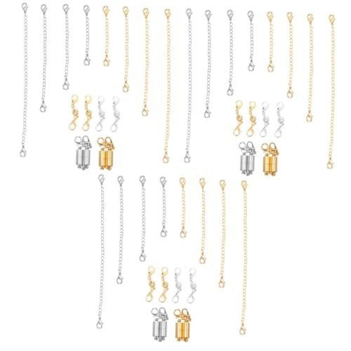 Angoily 3 Sätze Diy Magnetverschluss für Schmuck Zylindrische Gold Silber Magnetkette für und Armbänder Einfache Handhabung Starkes Material Glänzende für Kreative Schmuckgestaltung Angoily 3 Sätze Diy Magnetverschluss für Schmuck Zylindrische Gold Silber Magnetkette für und Armbänder Einfache Handhabung Starkes Material Glänzende für Kreative Schmuckgestaltung von Angoily