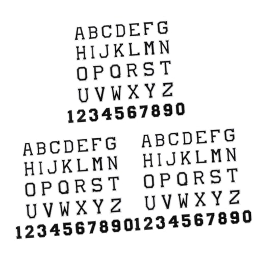 Angoily 3 Sätze Diy Stickerei Buchstaben Patches Zahlen Aufnäher Alphabet Und Aufkleber Für Bekleidung Taschen Und Diy Projekte 36 Stück * 3 Angoily 3 Sätze Diy Stickerei Buchstaben Patches Zahlen Aufnäher Alphabet Und Aufkleber Für Bekleidung Taschen Und Diy Projekte 36 Stück * 3 von Angoily
