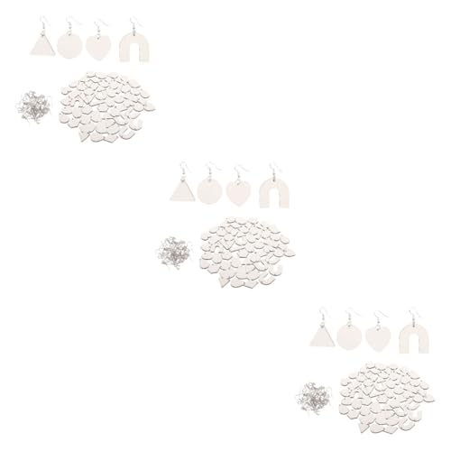 Angoily 3 Sätze Diy Sublimations Ohrringe Leere Ohrring Haken Doppelseitige Druckbare Ohrstecker für Basteln für Schmuckherstellung und Diy Projekte von Angoily