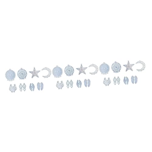 Angoily 3 Sätze Dream Catcher Silikonform Set Teiliges Diy Gießform Set Für Kristall Und Epoxidharz Schmuck Für Persönliche Dekorationen Und 8 Stücke * 3 von Angoily