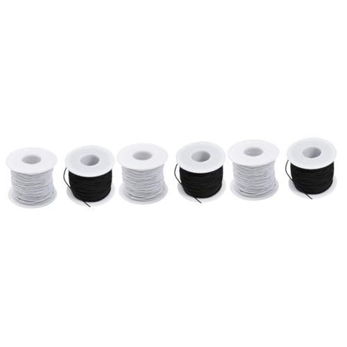 Angoily 3 Sätze Elastische Schnur Für DIY Armbänder Und Starke Bastelschnur Schwarz Und Weiß Für Schmuckherstellung Vielseitige Schmuckzubehör Für Kreative Projekte 2 Rollen * 3 Angoily 3 Sätze Elastische Schnur Für DIY Armbänder Und Starke Bastelschnur Schwarz Und Weiß Für Schmuckherstellung Vielseitige Schmuckzubehör Für Kreative Projekte 2 Rollen * 3 von Angoily