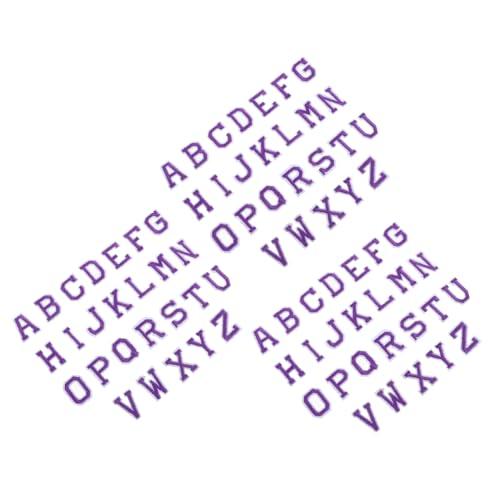 Angoily 3 Sätze Filz Buchstaben Aufnäher A-z Dicke Stickerei Patches zum Aufbügeln für Kleidung Mützen Pullover Taschen Jacken Lila Angoily 3 Sätze Filz Buchstaben Aufnäher A-z Dicke Stickerei Patches zum Aufbügeln für Kleidung Mützen Pullover Taschen Jacken Lila von Angoily
