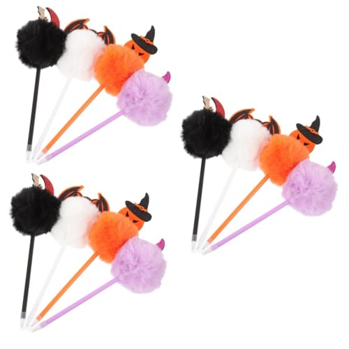 Angoily 3 Sätze Fledermauskürbiskopfball Point Pen Party Schläger Halloween-schreibstifte Neuartige Kugelschreiber Neuheitsstifte Für Kugelschreiber Halloween Kunstfell 4 Stück * 3 Angoily 3 Sätze Fledermauskürbiskopfball Point Pen Party Schläger Halloween-schreibstifte Neuartige Kugelschreiber Neuheitsstifte Für Kugelschreiber Halloween Kunstfell 4 Stück * 3 von Angoily