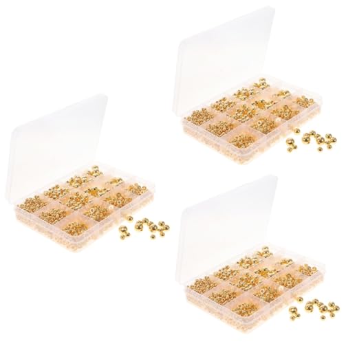 Angoily 3 Sätze Goldenes Perlenzubehör Armbänder Perlen Für Schmuckhersteller Schmuck Perlen Machen Uv Lose Perlen Abstandsperlen Zum Basteln Runde Lose Abstandsperlen Harz 1250 Stück * 3 Angoily 3 Sätze Goldenes Perlenzubehör Armbänder Perlen Für Schmuckhersteller Schmuck Perlen Machen Uv Lose Perlen Abstandsperlen Zum Basteln Runde Lose Abstandsperlen Harz 1250 Stück * 3 von Angoily