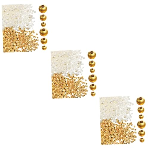 Angoily 3 Sätze Goldperlen Ca Mischgröße Perlen Schmuckzubehör Für Armbänder Diy Bastelbedarf Für Schmuckherstellung 900 Stück * 3 Angoily 3 Sätze Goldperlen Ca Mischgröße Perlen Schmuckzubehör Für Armbänder Diy Bastelbedarf Für Schmuckherstellung 900 Stück * 3 von Angoily