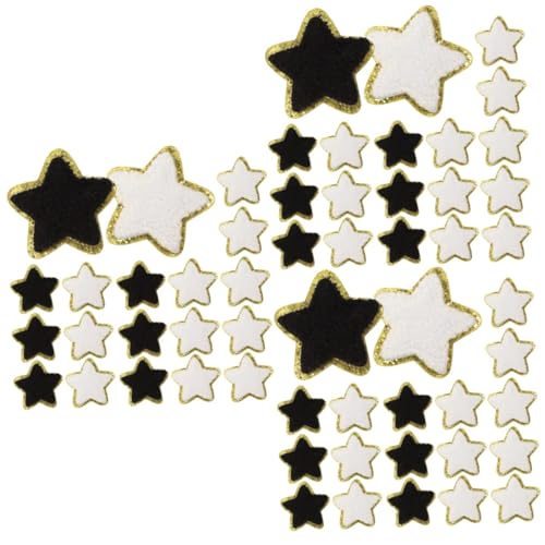 Angoily 3 Sätze Handtuchstofftuch Patch Für Kleidung Flecken Sternbestickte Applikation Kleidung Kleidung Sterne Bestickte Applikationen Kleidungsflicken Süße Patches Chenille 32 Stück * 3 von Angoily