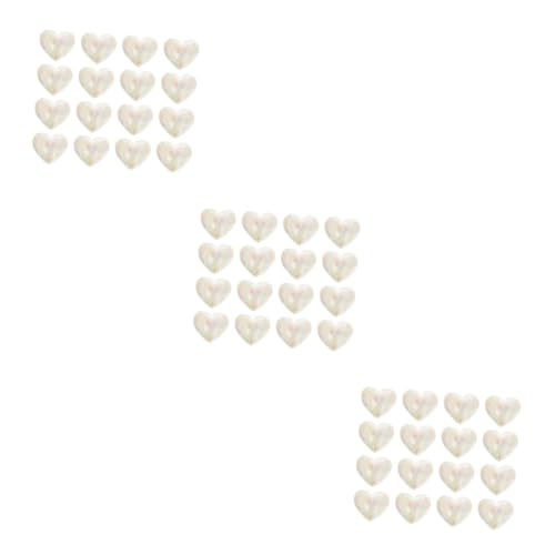 Angoily 3 Sätze Herz Spacer Perlen Acryl Herz Perlen Für Diy Schmuck Hochzeitsdekoration Bastelbedarf Und Für Und Familie 24 Stück * 3 von Angoily