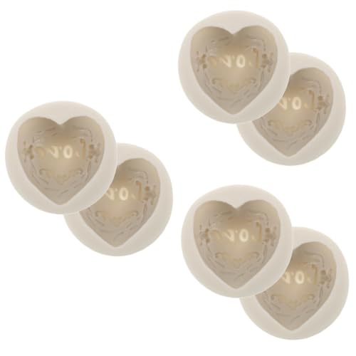 Angoily 3 Sätze Herzform Kerzenherstellung Einzigartige Seifenformen Kerzenformen Silikonseife Formen Silikonformen Selber Machen Diy -seifenform Handwerk Diy Formen Kieselgel 2 Stück * 3 von Angoily