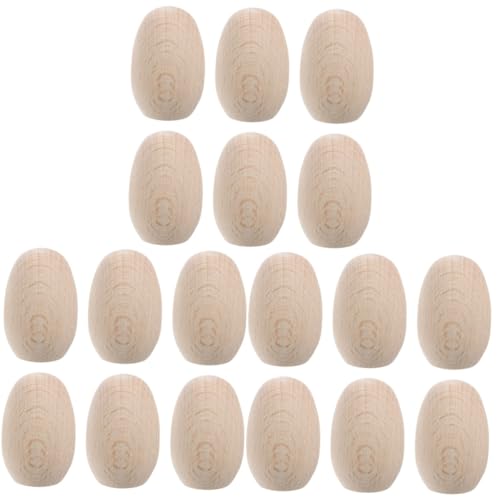 Angoily 3 Sätze Holz Eier Unvollendete Diy Eier Für Bastelarbeiten Dekoration Für Ostern Realistische Simulation Und Glatte Oberfläche Gestalten 6 Stück * 3 Angoily 3 Sätze Holz Eier Unvollendete Diy Eier Für Bastelarbeiten Dekoration Für Ostern Realistische Simulation Und Glatte Oberfläche Gestalten 6 Stück * 3 von Angoily