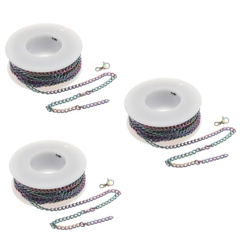 Angoily 3 Sätze Ketten für Schmuckherstellung DIY Zubehör mit Karabiner Robuste und Langlebige Halskettenkette für Armbänder und Schmuckkreationen Angoily 3 Sätze Ketten für Schmuckherstellung DIY Zubehör mit Karabiner Robuste und Langlebige Halskettenkette für Armbänder und Schmuckkreationen von Angoily