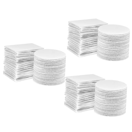 Angoily 3 Sätze Klettband Selbstklebende Klettpunkte Doppelseitig Für Diy Bastelprojekte Rechteckige Und Runde Pads Für Zuhause Büro Und Badezimmer Für Glatte Oberflächen 40 Stück * 3 von Angoily
