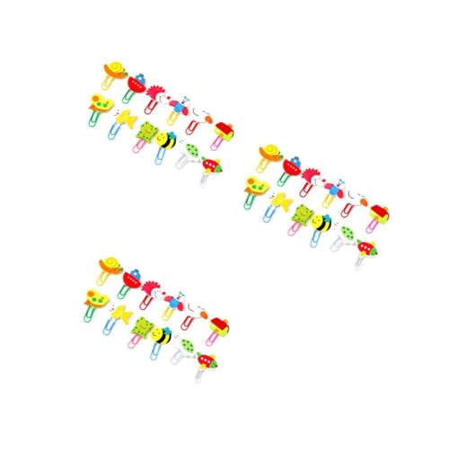 Angoily 3 Sätze Kreative Tier Lesezeichen Büroklammern Niedliche Tierformen Für Schüler Und Mädchen Bunte Papierclips Für Schule Büro Und Zuhause 48 Stück * 3 von Angoily