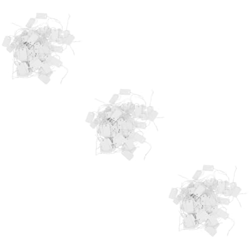 Angoily 3 Sätze Leere Preisschilder Für Schmuck Handbeschreibbare Etiketten Mit Elastischem Faden Für Supermärkte Und Geschäfte Vielseitig Einsetzbar Langlebig Und Praktisch 100 Stück * 3 von Angoily