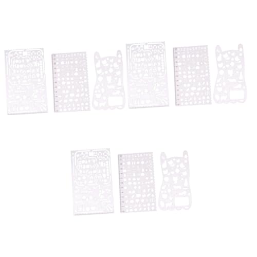 Angoily 3 Sätze Lesezeichen Mit Hohlmaß Für Tagebuch Und Zeichnungen Multifunktionale Schablonen Für Graffiti Für Handwerk Und Scrapbooking 3 Stücke * 3 von Angoily