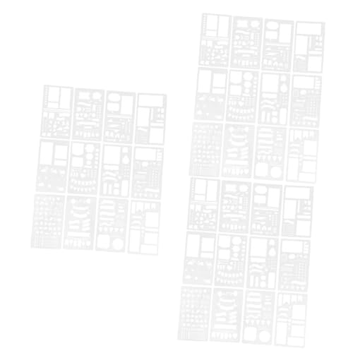 Angoily 3 Sätze Malvorlage Journal -schablone Sprühmalereischablonen Zeitschrift Malschablone Kunstschablonen Zum Malen Schablone Malen Geometrische Schablonen Das Haustier 12 Stücke * 3 von Angoily