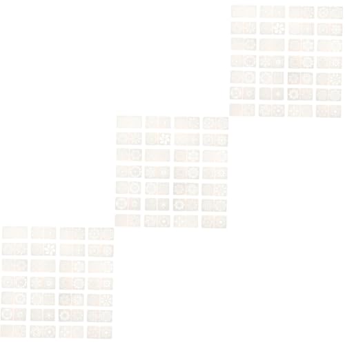 Angoily 3 Sätze Malvorlage Sammelalbum Herstellung Vorlagen Mandalas Kuchenform Zeichenschablonen Für Vorlage Für Scrapbooking Mandala -vorlage Plastik Weiß 56 Stück * 3 von Angoily