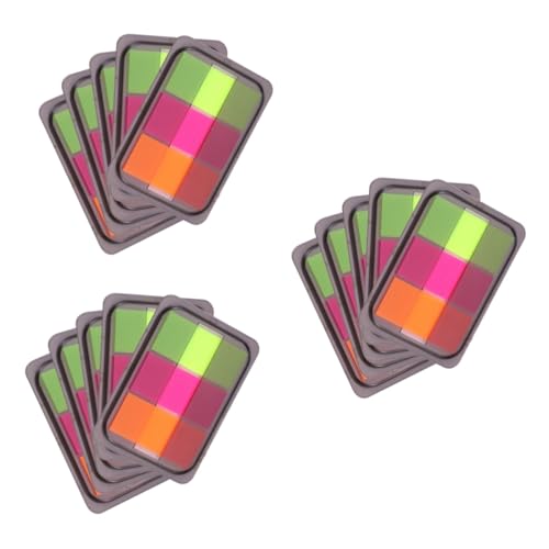 Angoily 3 Sätze Neon Haftnotizen Set Bunte Page Marker Für Notizen Dokumente Und Bücher Selbstklebend Beschreibbar Als Lesezeichen Kennzeichnung 10 Packungen * 3 Angoily 3 Sätze Neon Haftnotizen Set Bunte Page Marker Für Notizen Dokumente Und Bücher Selbstklebend Beschreibbar Als Lesezeichen Kennzeichnung 10 Packungen * 3 von Angoily