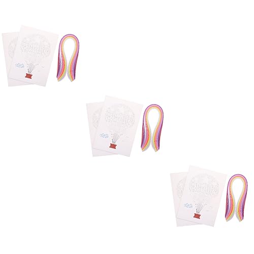 Angoily 3 Sätze Papier Quilling Set für Diy Projekte Bastelmaterial für Handarbeiten mit Bunten Papierstreifen für Anfänger und Profis zur Herstellung von Blumen und Dekorationen von Angoily