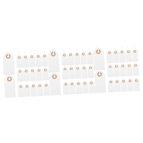 Angoily 3 Sätze Papieranhänger Mit Loch Und Schnur Preisetiketten Für Schmuck Kleidung Und Diy Projekte Für Einzelhandel Und Veranstaltungen 100 Stück * 3 von Angoily