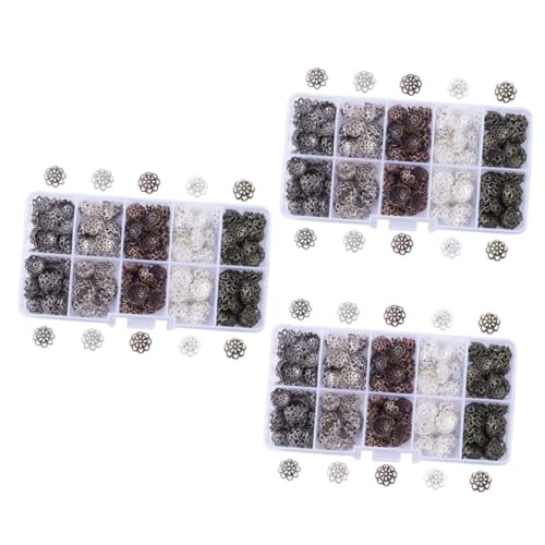 Angoily 3 Sätze Perlenkappen Diy Bastelperlen Für Schmuckherstellung Endkappen Für Halskette Armband Und Dekoration Vielseitig Einsetzbar 600 Stück * 3 Angoily 3 Sätze Perlenkappen Diy Bastelperlen Für Schmuckherstellung Endkappen Für Halskette Armband Und Dekoration Vielseitig Einsetzbar 600 Stück * 3 von Angoily