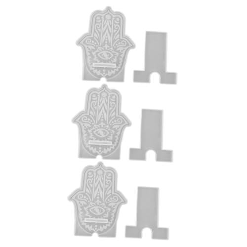 Angoily 3 Sätze Phone Stand Mold Silikonform für DIY Handyhalter Einfach zu Verwenden Glatte Oberfläche für Designs mit Epoxidharz und Dekorationen Angoily 3 Sätze Phone Stand Mold Silikonform für DIY Handyhalter Einfach zu Verwenden Glatte Oberfläche für Designs mit Epoxidharz und Dekorationen von Angoily