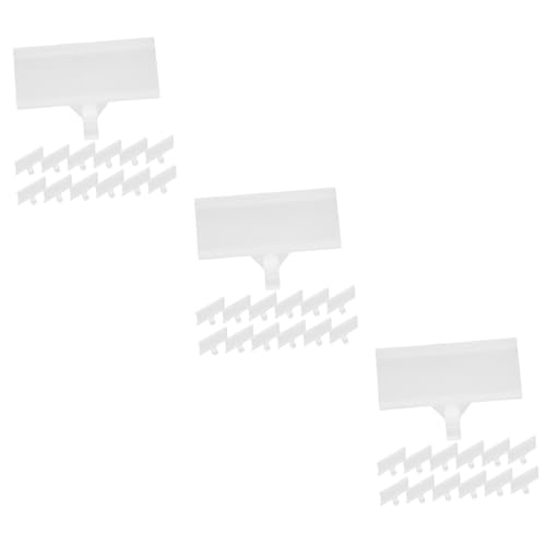 Angoily 3 Sätze Preisetikettenhalter Selbstklebend Transparent Für Regale Und Aufbewahrungsbehälter Für Supermärkte Und Einzelhandel Einfache Handhabung Für Beschriftung 20 Stück * 3 von Angoily