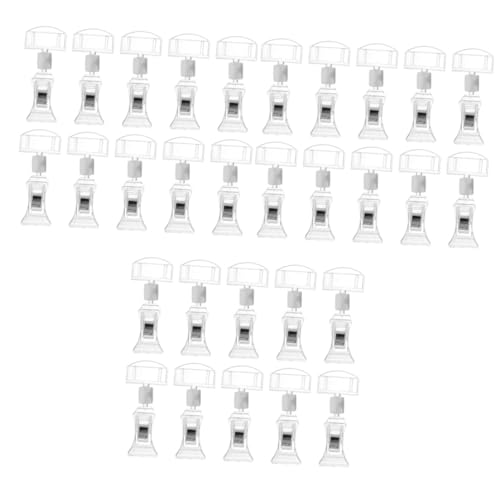 Angoily 3 Sätze Preisschildhalter Aus Acryl Werbeclip Für Preisschilder Tischaufsteller Für Supermärkte Und Einzelhandel Einfach Zu Bedienen Robust Und Langlebig 10 Stück * 3 von Angoily