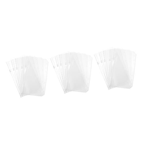 Angoily 3 Sätze Pvc-tasche Mit Reißverschluss Binder Aufbewahrungstasche Mit Reißverschluss Taschen Aktentasche Reißverschlussbeutel Dokumentbeutel Notizbuch Binder Weiß 15 Stücke * 3 Angoily 3 Sätze Pvc-tasche Mit Reißverschluss Binder Aufbewahrungstasche Mit Reißverschluss Taschen Aktentasche Reißverschlussbeutel Dokumentbeutel Notizbuch Binder Weiß 15 Stücke * 3 von Angoily