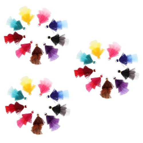 Angoily 3 Sätze Quastenschmuck Dreilagige Quaste Seidige Kleine Quasten Quastenanhänger Stylischer Gepäckanhänger Zarter Handtaschenanhänger Baumwolle 50 Stück * 3 Angoily 3 Sätze Quastenschmuck Dreilagige Quaste Seidige Kleine Quasten Quastenanhänger Stylischer Gepäckanhänger Zarter Handtaschenanhänger Baumwolle 50 Stück * 3 von Angoily