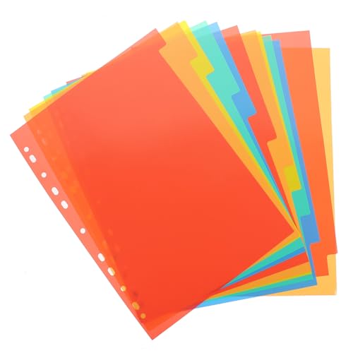 Angoily 3 Sätze Register Trennblätter Teiliges Stabile Loseblatt Teiler für Ordner Dokumentenmappe Ablage für Büro Schule mit Beschriftbaren Tabs Angoily 3 Sätze Register Trennblätter Teiliges Stabile Loseblatt Teiler für Ordner Dokumentenmappe Ablage für Büro Schule mit Beschriftbaren Tabs von Angoily