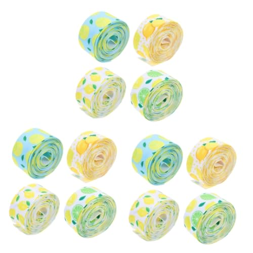 Angoily 3 Sätze Rippelband Band Umwickeln Bänder Für Handwerk Rustikale Banddekoration Bänder Zum Verpacken Zitronenthema Wickelband Verpackung Band Zum Basteln Polyester 4 Rollen * 3 Angoily 3 Sätze Rippelband Band Umwickeln Bänder Für Handwerk Rustikale Banddekoration Bänder Zum Verpacken Zitronenthema Wickelband Verpackung Band Zum Basteln Polyester 4 Rollen * 3 von Angoily